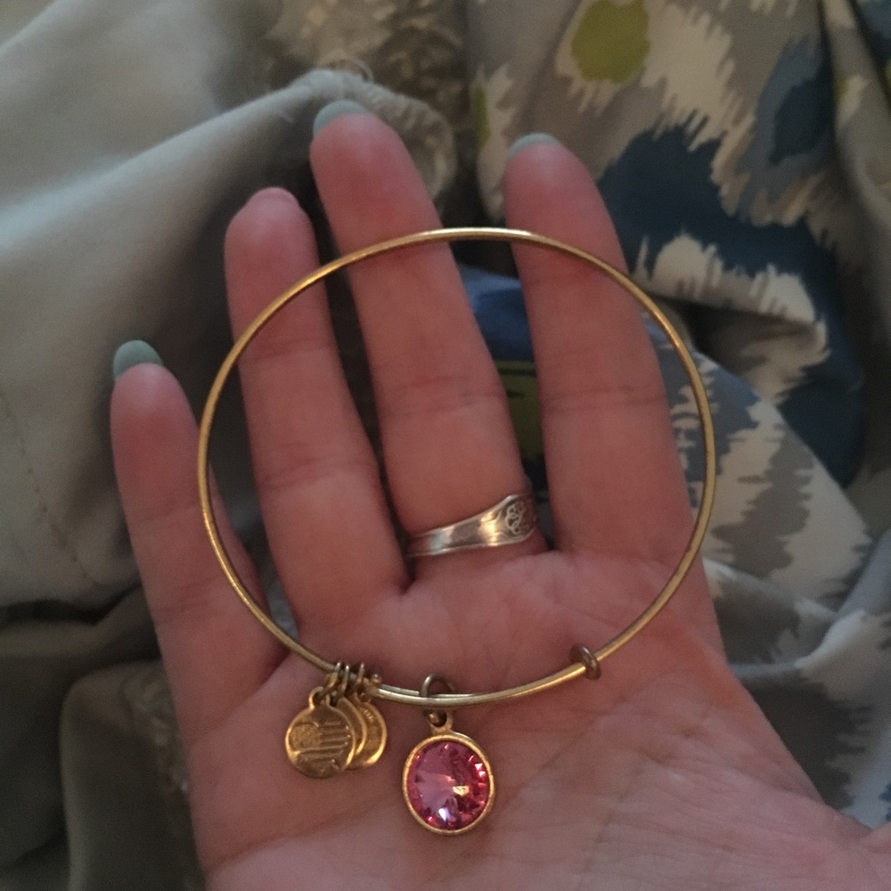 Alex and Ani October birthstone bracelet